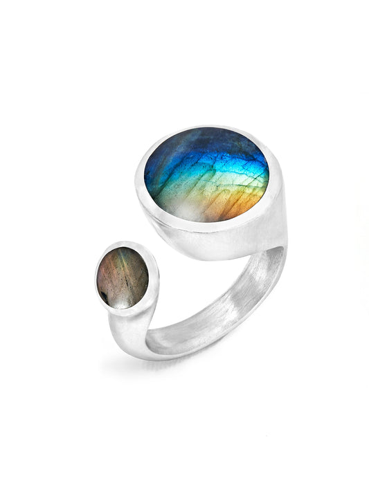 Bague Ouverte – Labradorite