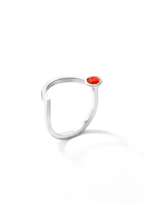 Bague cométe courbe