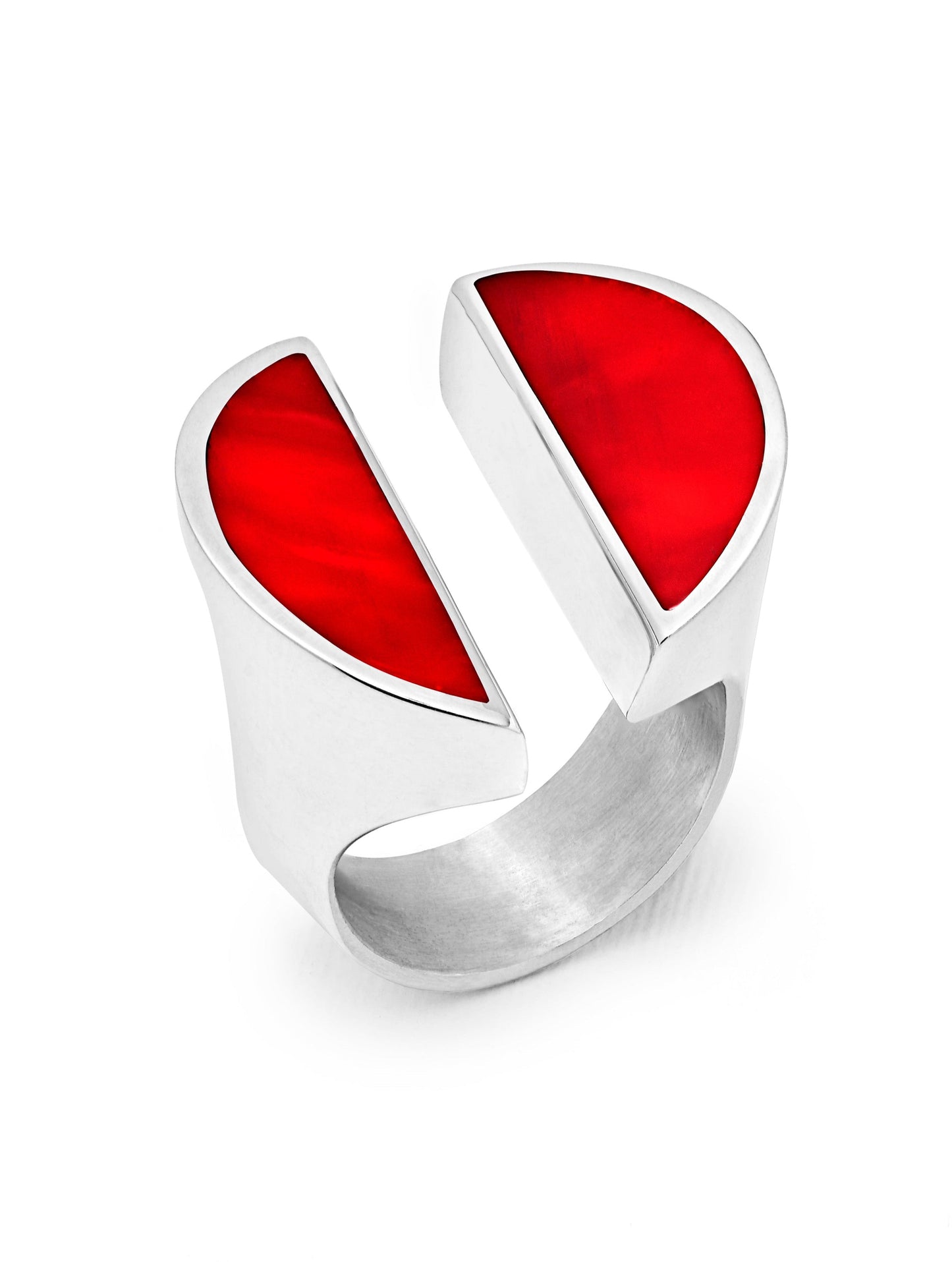 Bague ouverte demi lune